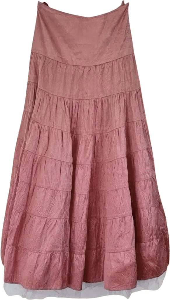 Vintage Marrika Nakk Silk Maxi Skirt