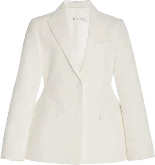 exclusive collette cotton hourglass blazer