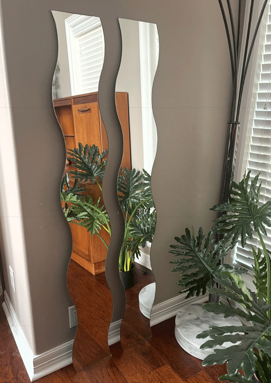 IKEA Krabb Wavy Squiggle Mirrors
