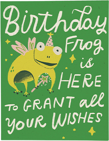 Birthday Frog Card