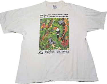 Vintage Save The Rainforest Shirt (1993)