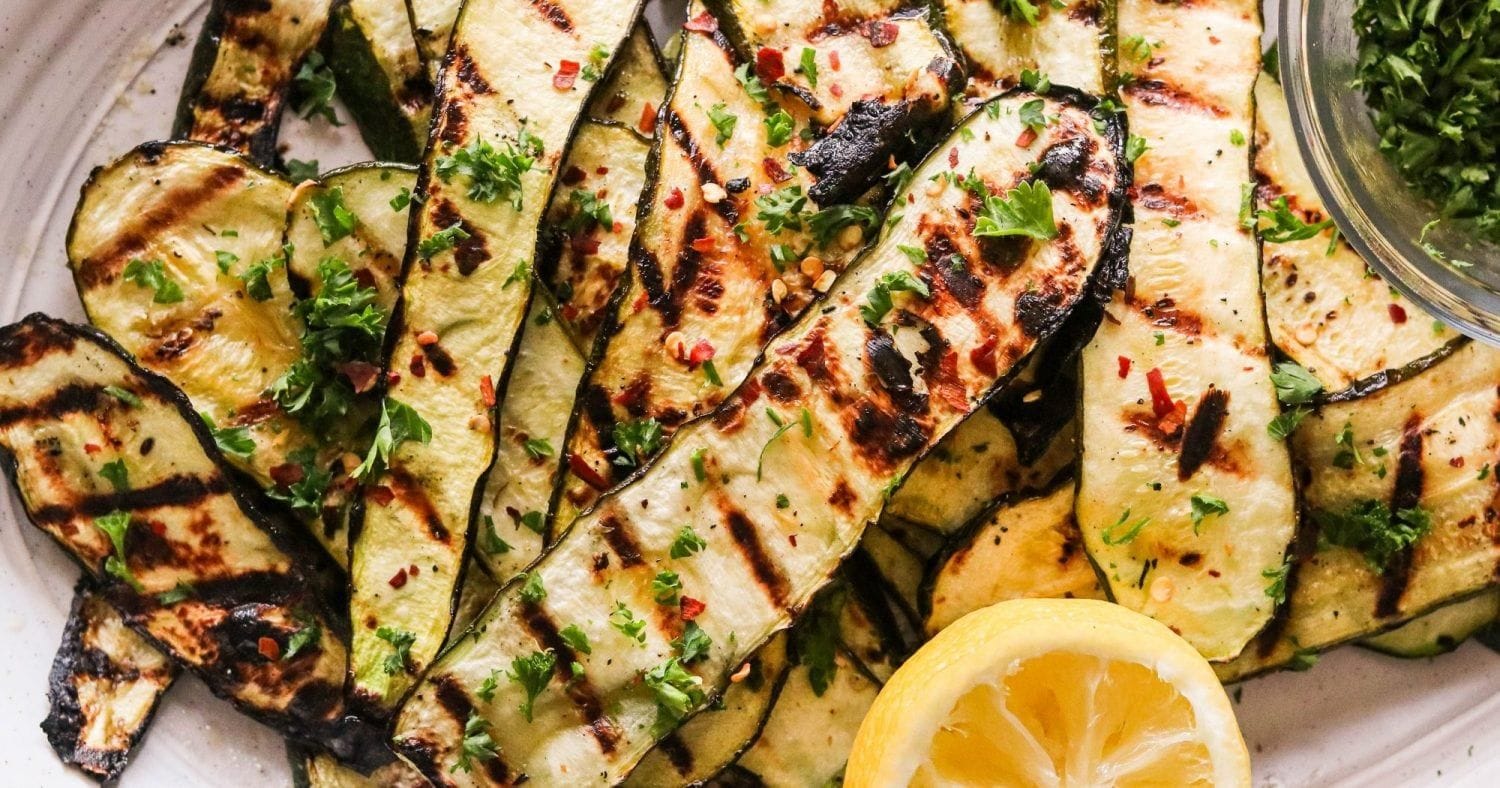 sliced and grilled zucchini!