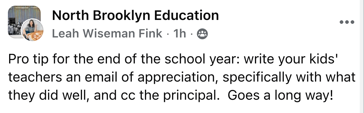 VERY BEST end of year teacher gift