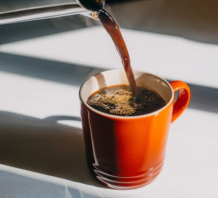 Making coffee in the morning