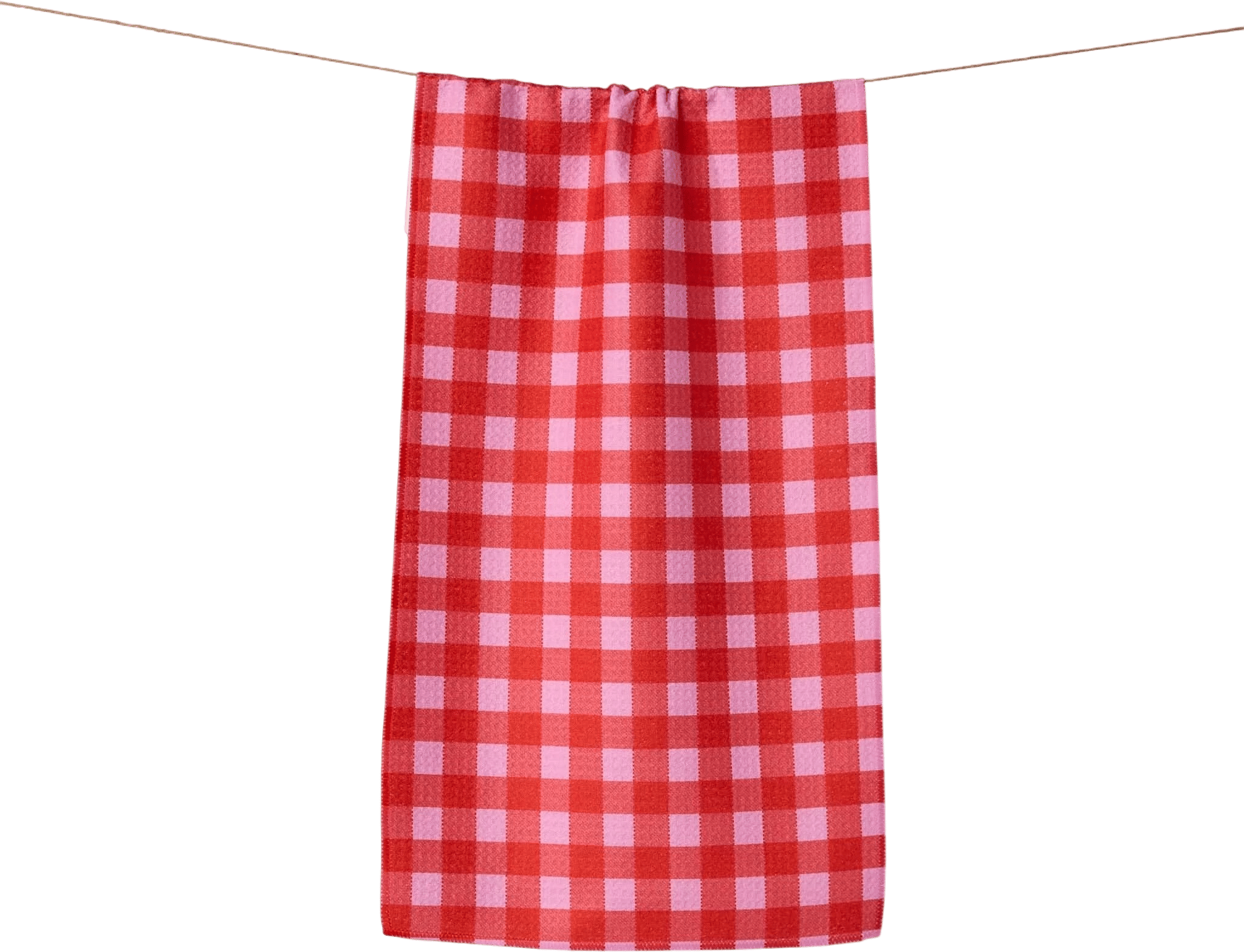 Cherry Gingham Bar Towel