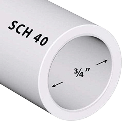 Ventral PVC Pipe Schedule 40 3/4-Inch (4 FT)