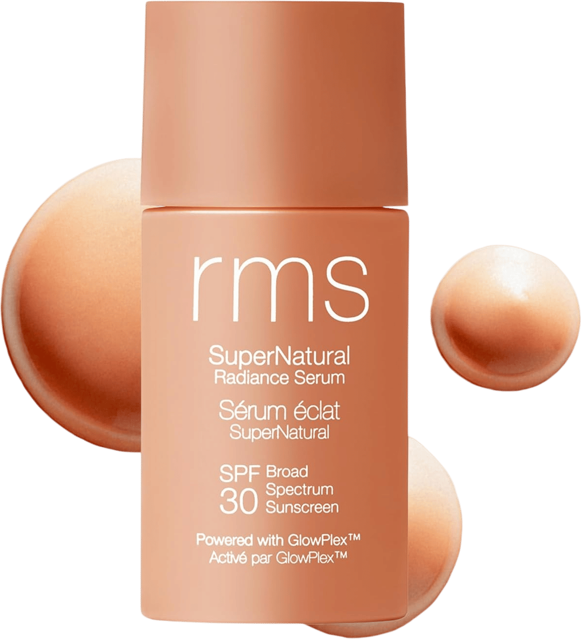RMS Beauty Supernatural Radiance Serum SPF 30 - Lightweight Hydrating Facial Sunscreen with Antioxidants, Natural Glow Enhancer, Broad Spectrum UVA/UVB, 1 oz