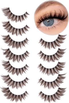 Brown lashes (cut & use just the very ends)