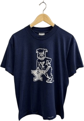 Vintage 1980s Yale University Bulldogs Football T-Shirt
