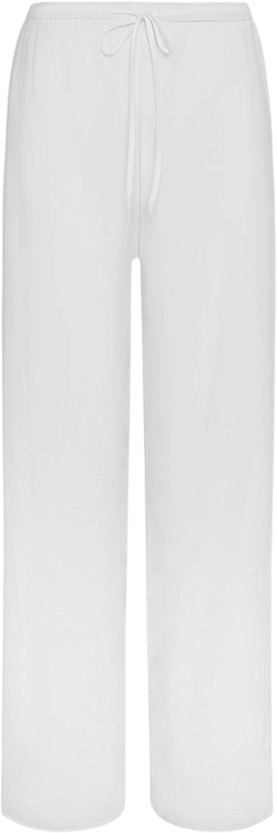Cou Cou Intimates The Pant: White Cotton Voile