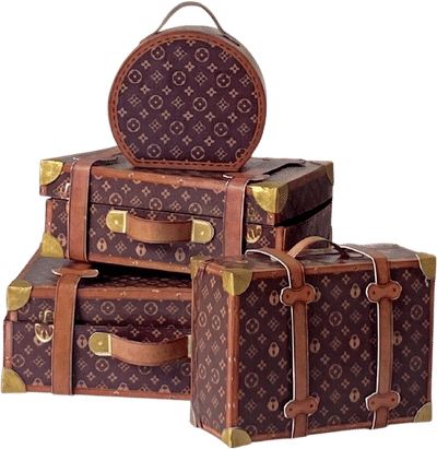Miniature Monogram Luggage Set (1:12 Scale)