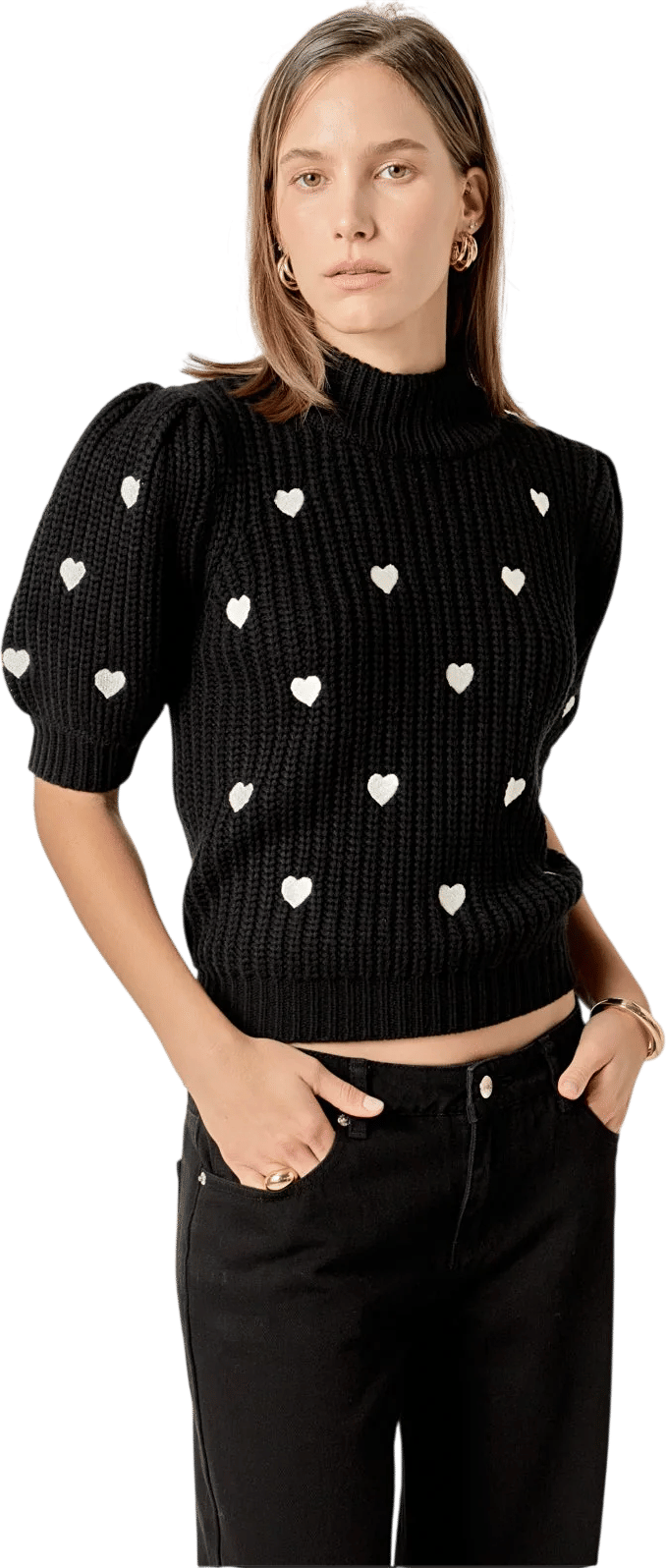 Cute Heart Sweater For the Holidays