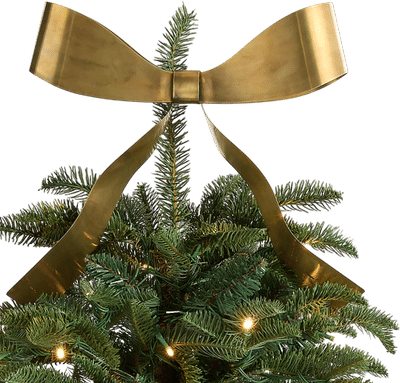 Brass Bow Christmas Tree Ornament