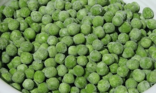 frozen peas