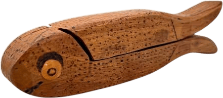 Vintage Hand-Carved Wooden Nutcracker