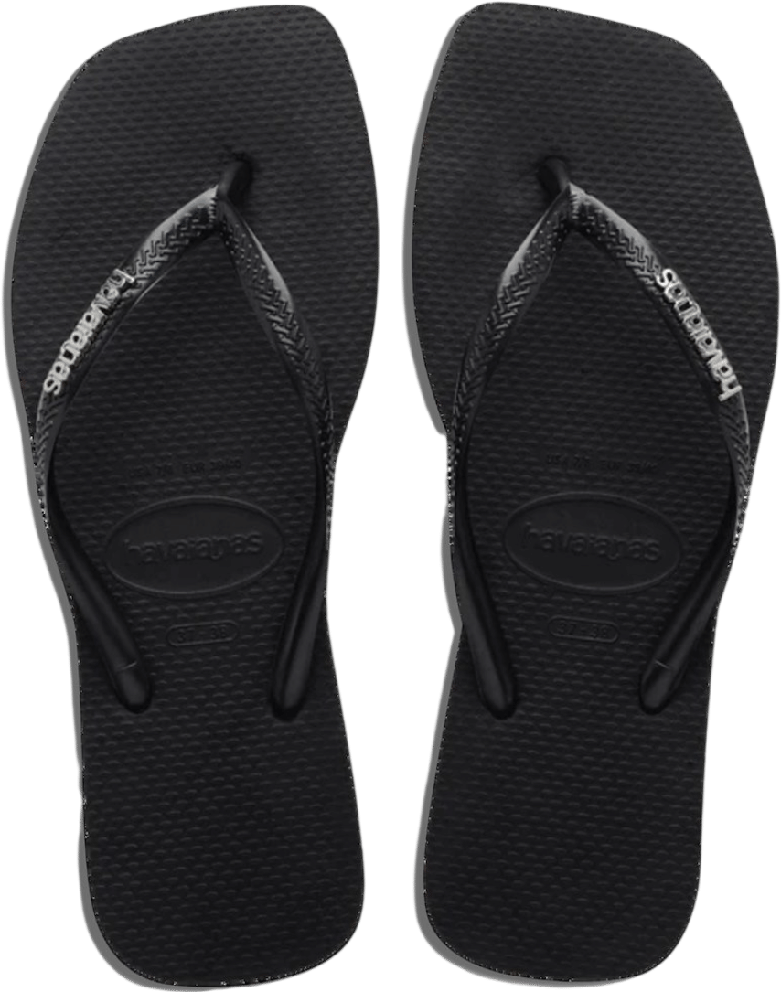 Havaianas Square Flip Flops Black