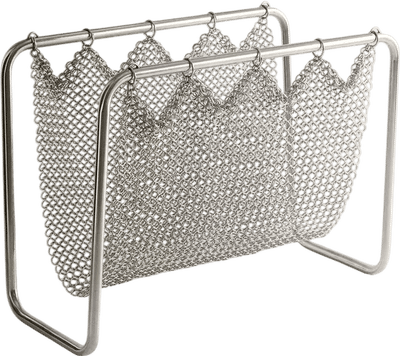 Mesh Metal Magazine Rack