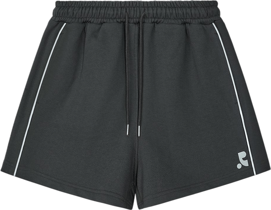 Rest and Recreation Piping Sweat Shorts - Charcoal