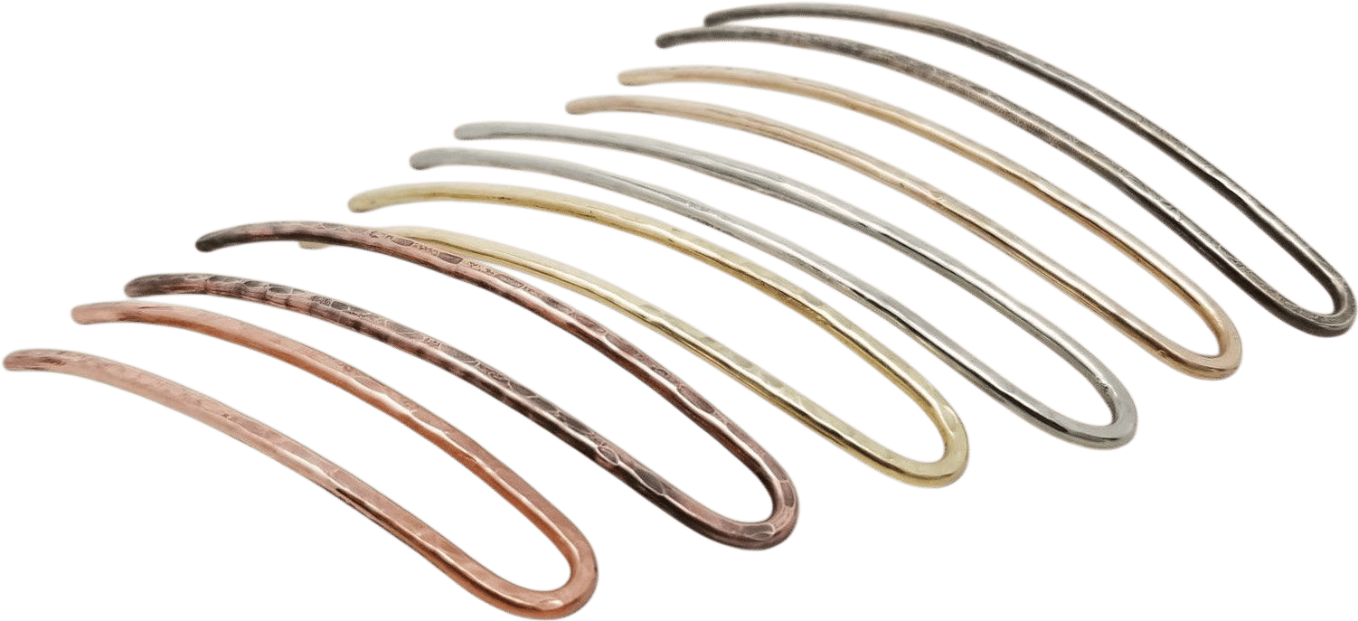 Handmade Hammered Metal Hair Pin