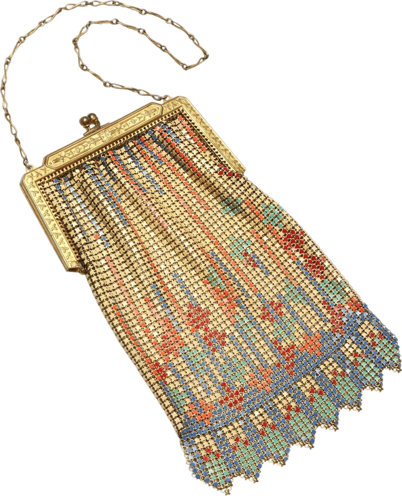 Art-Deco Mesh Evening Purse