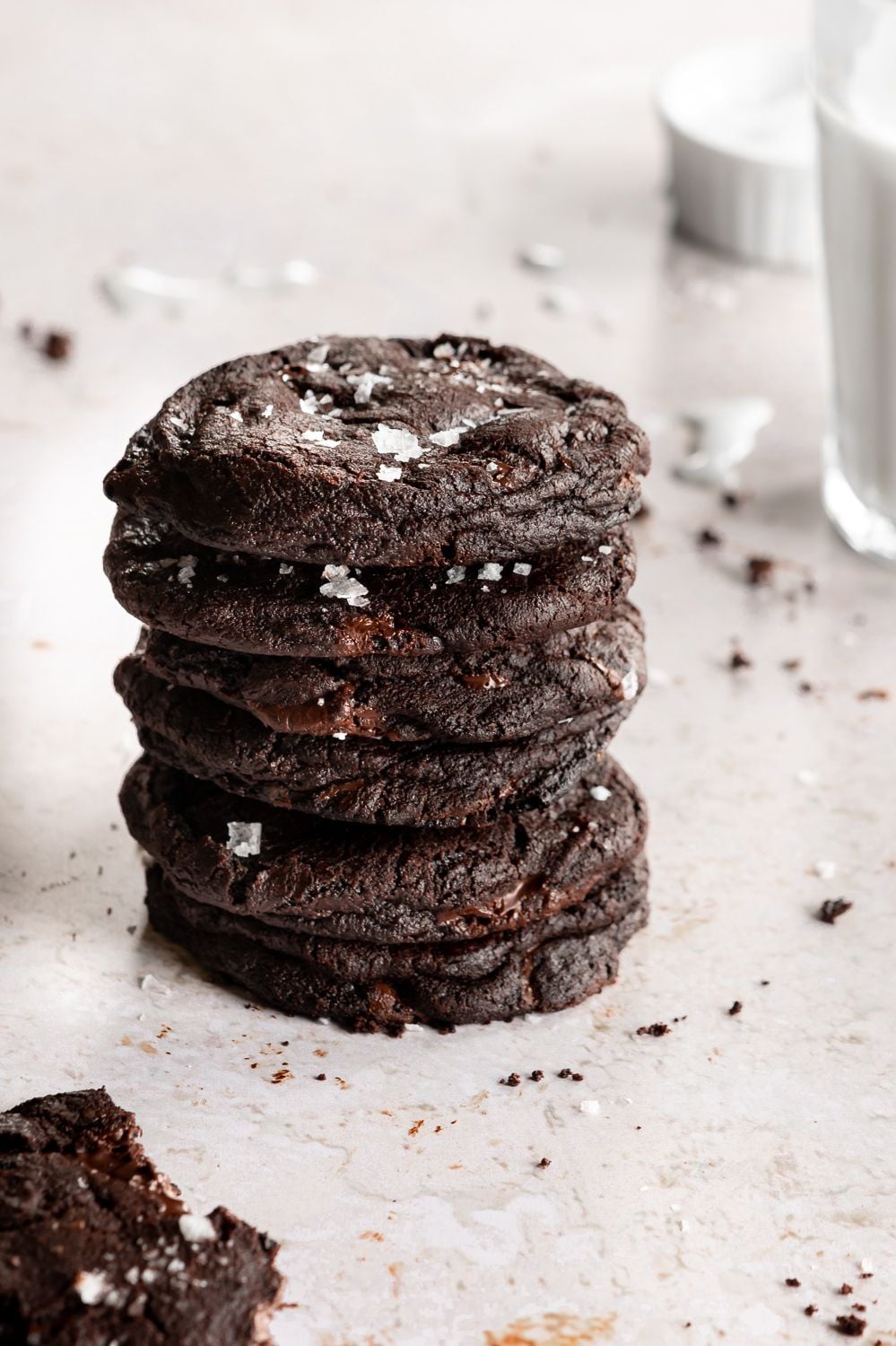 Salted Dark Chocolate Cookies Recipe