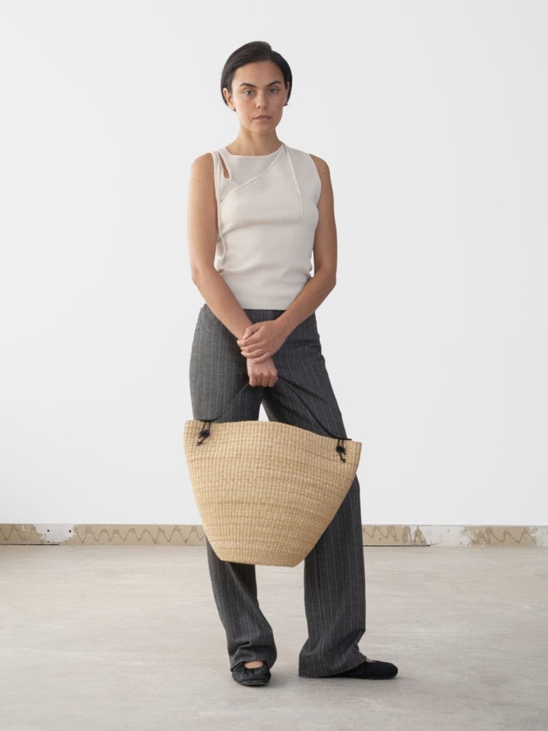 Sculptural Straw Bags