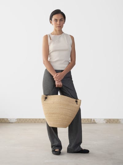 Sculptural Straw Bags