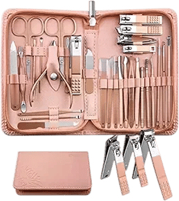 WOAMA Manicure and Pedicure Kit - Pink