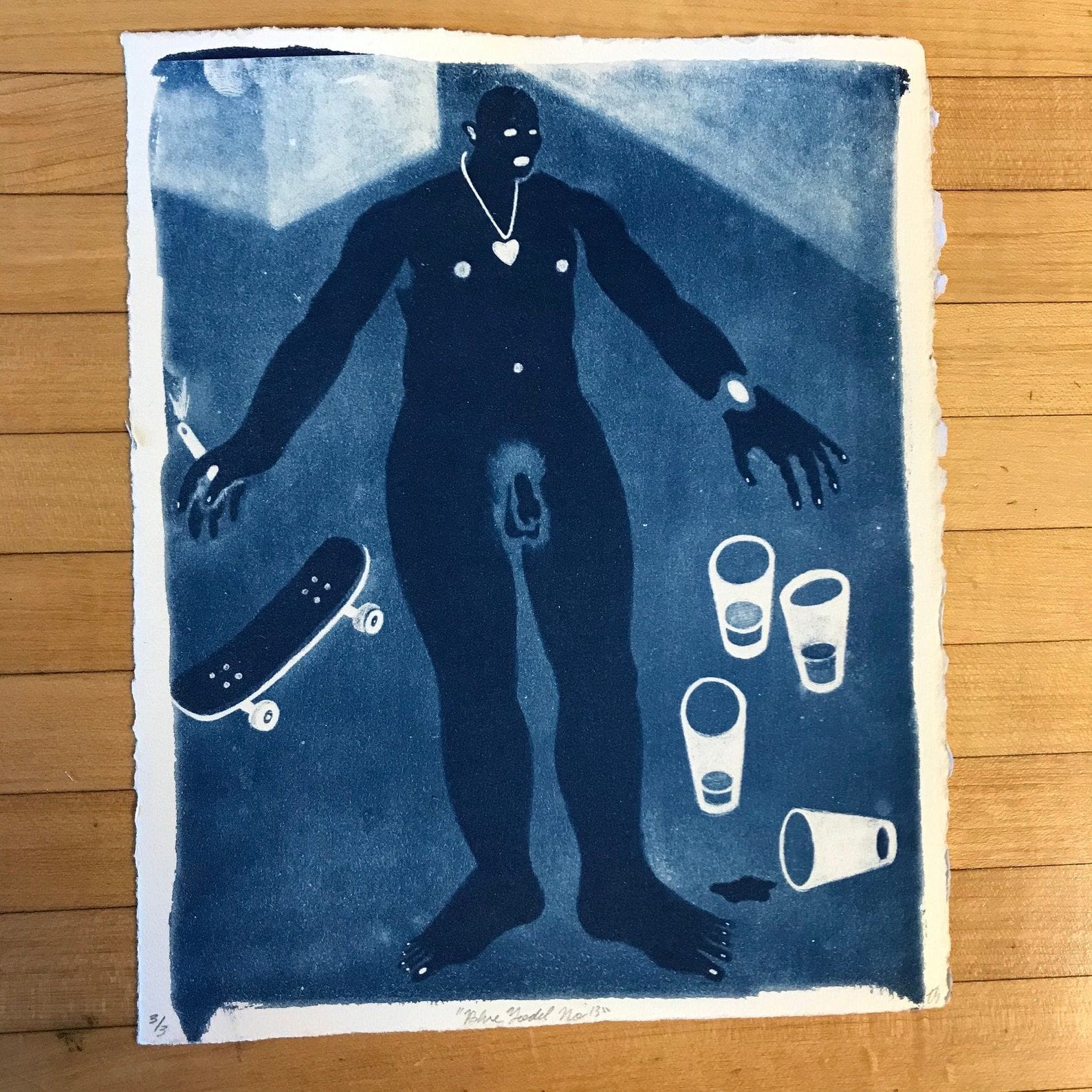 Blue Yodel No.13 (Cyanotype, 7.25x8.75)