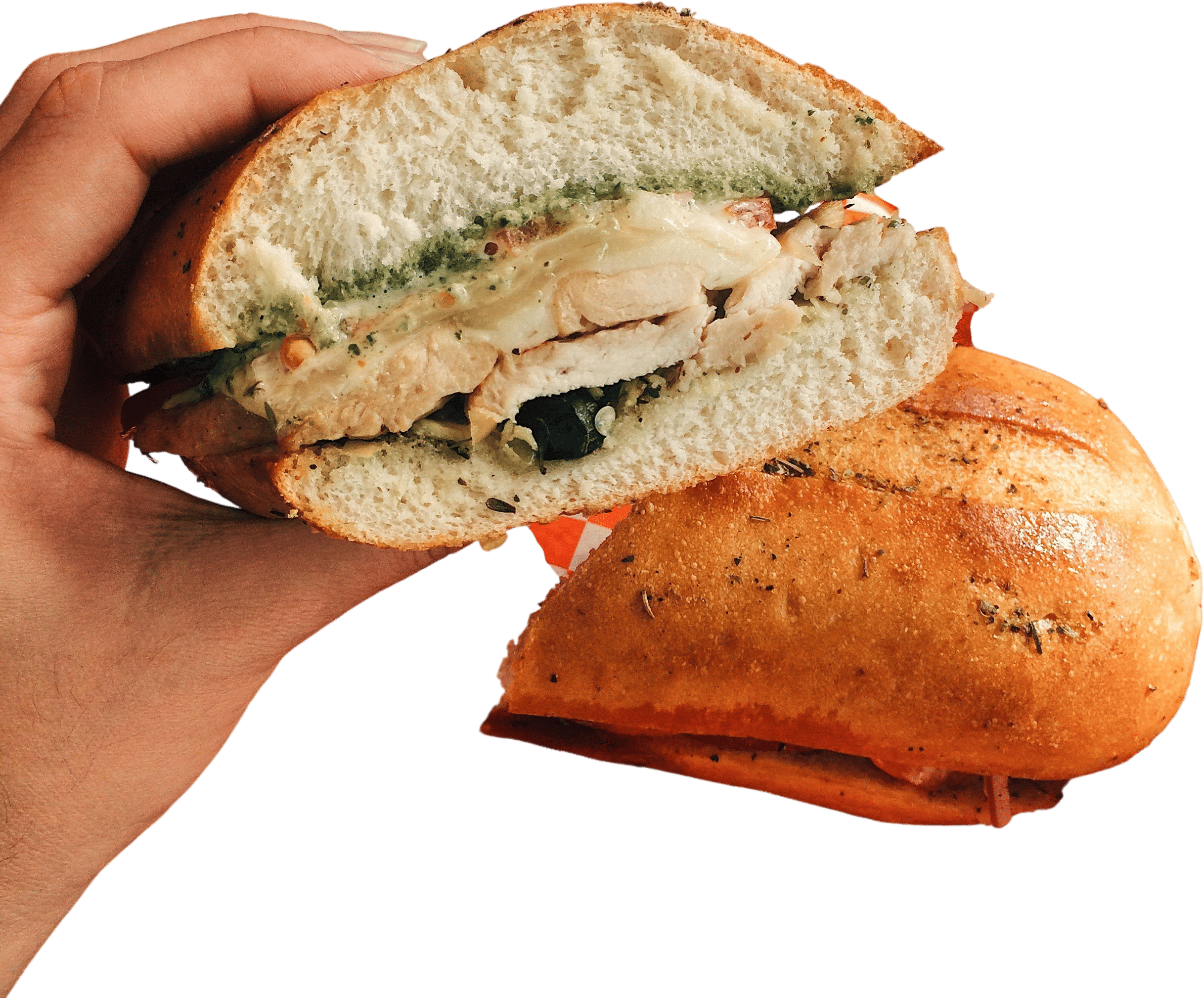 Chicken Pesto Grinder, Royal Grinders, Seattle, WA