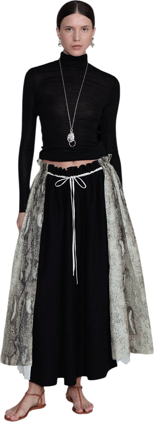 Chan Luu 50/50 Ballet Skirt Python
