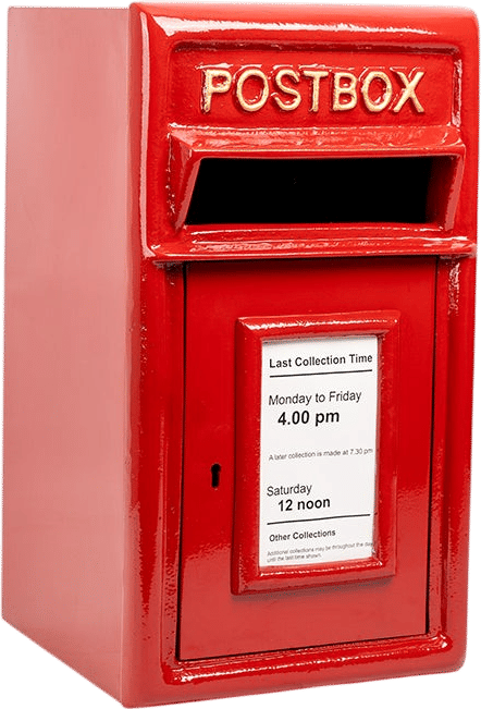 Red Wall Mounted Letter Box