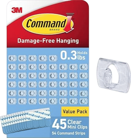 Command Clear Indoor Mini Light Clips Value Pack