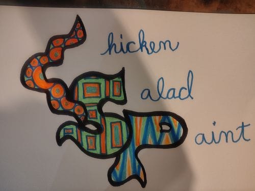 Chicken Salad Painting 