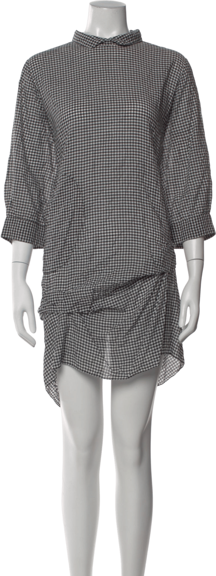 Morgane Le Fay Plaid Print Mini Dress