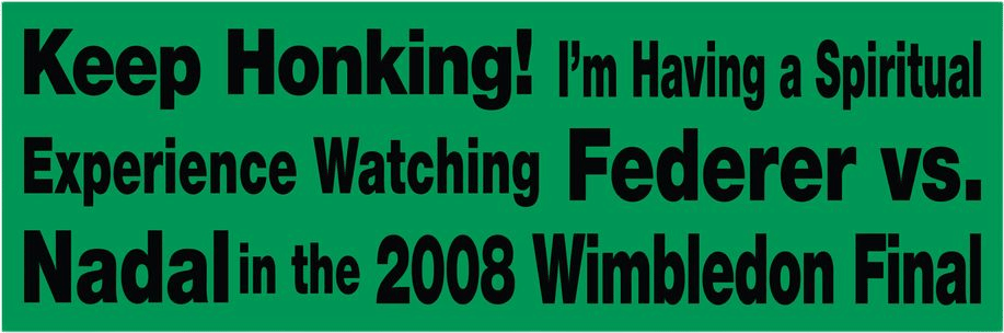 Rafa vs. Nadal 2008 Bumper Sticker