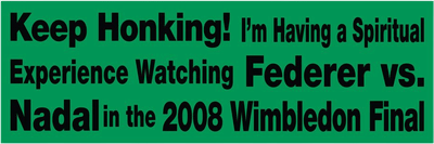 Rafa vs. Nadal 2008 Bumper Sticker