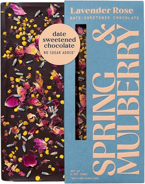 Lavendar Rose Dark Chocolate Bars