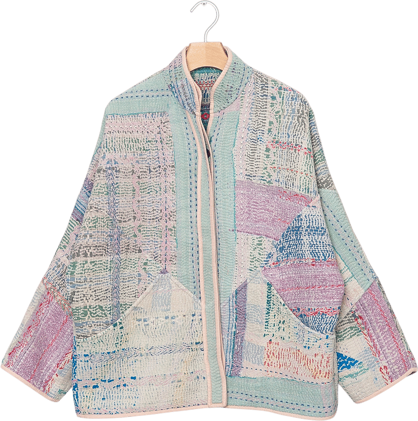Namai The Ladhiya Quilted Patchwork Kantha Jacket