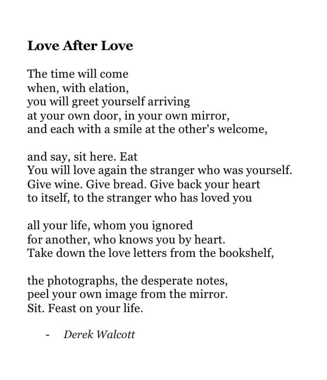 Love After Love by Derek Walcott