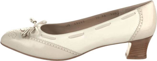 Ferragamo Leather Tassel Accents Pumps