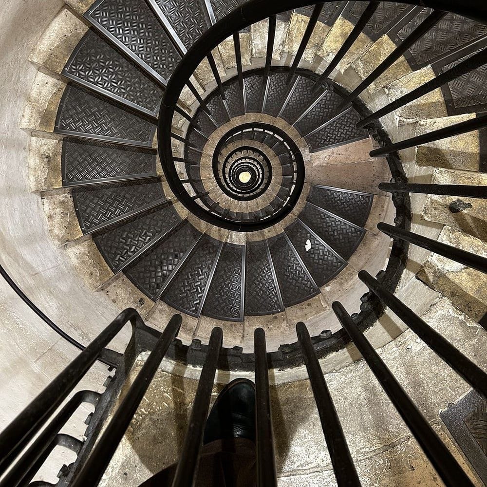 Grief is a circular staircase