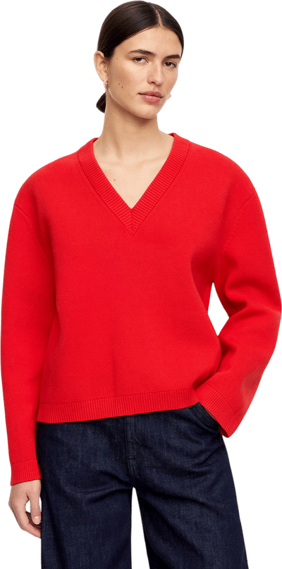 Cotton V-Neck Sweater
