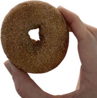 The first cinnamon sugar donut of the farmers market season