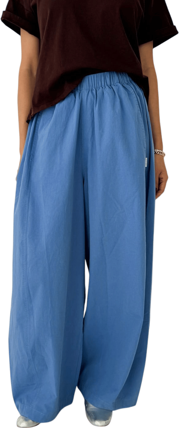 Le Bon Shoppe Parachute Pants - Slate Blue