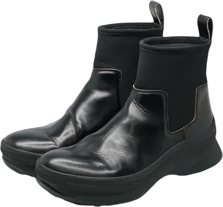 Leather boots Jil Sander Black size 43 EU in Leather - 58736378