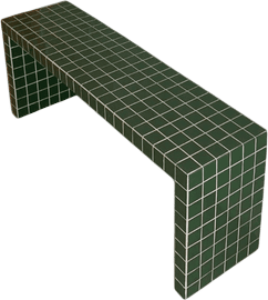 From willow tile bench