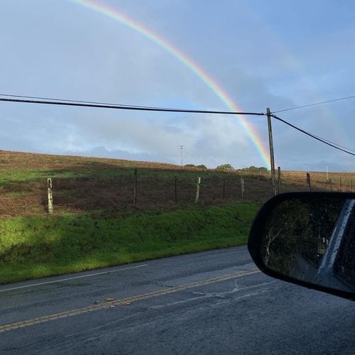 pulling over for every rainbow
