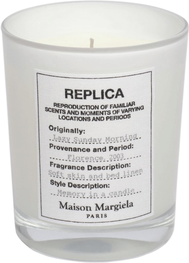 replica lazy sunday morning candle