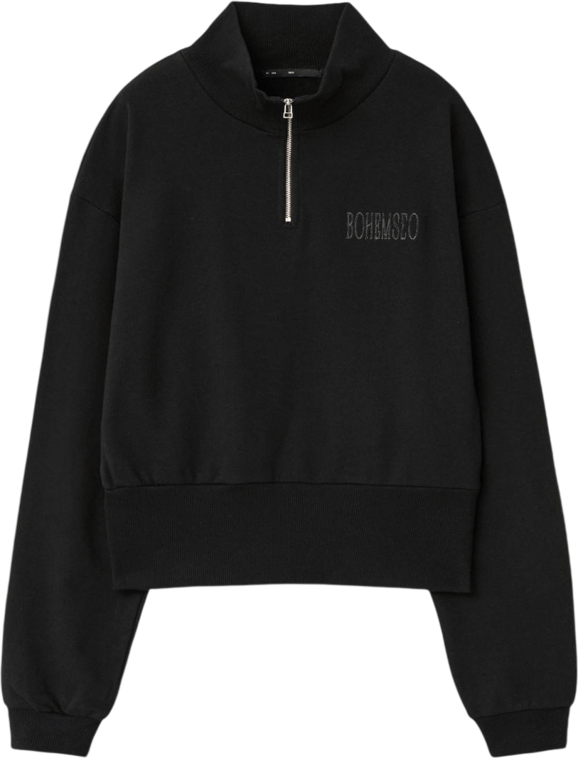 Basic Half Zip Sweatshirt